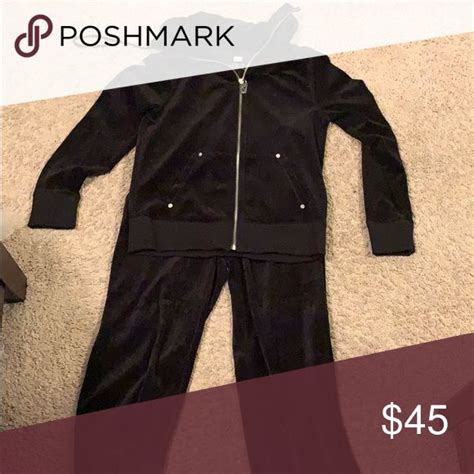 michael kors black hoodie logo|Michael Kors velour sweatsuit.